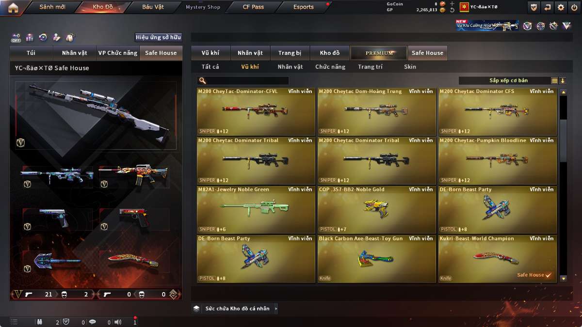 shop acc cf uy tin gia re